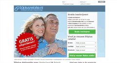 Desktop Screenshot of 50plusrelatie.nl