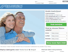Tablet Screenshot of 50plusrelatie.nl